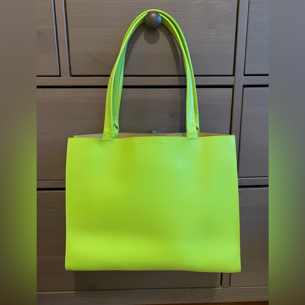 Minor History Lime Green News Tote